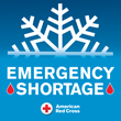 Dangerous winter weather intensifying emergency blood shortage
